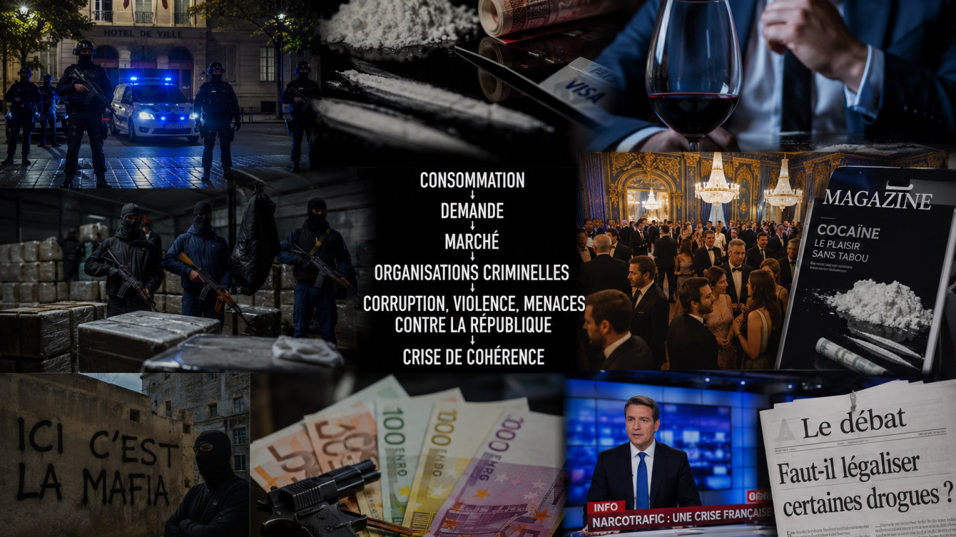 De la cocaïne consommée à la mafia qui menace : le lien que personne ne veut regarder en face